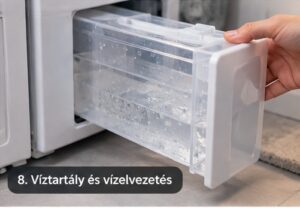 Szárítógép víztartály és vízelvezetés ellenőrzése